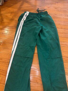 Edikted - Fauna Nylon Track Pants - Green XS
